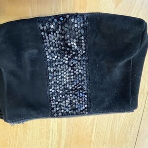 J.MCLAUGHLIN Suede Clutch with Sequin Detail